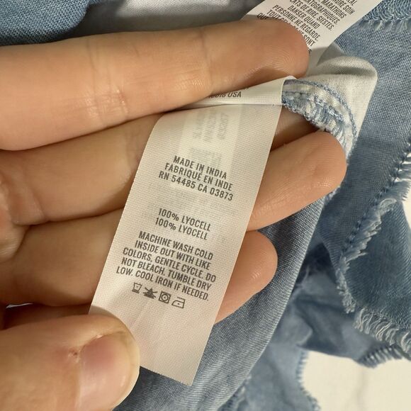 Aerie Shorts Women's Large Blue Lyocell Ligthweight 2" Inseam No Pockets - Picture 7 of 10